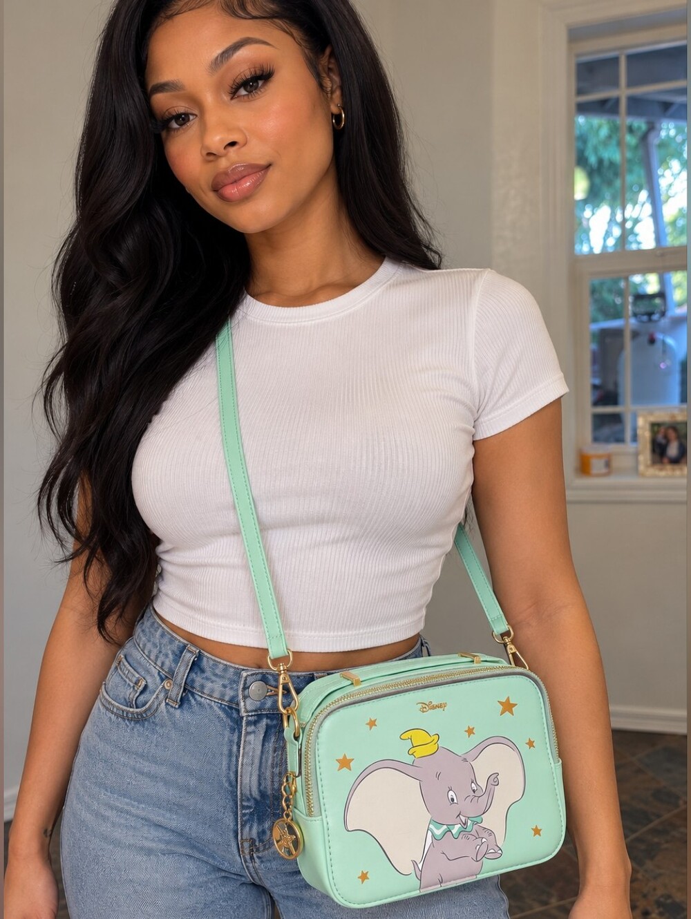 NWOT Disney x Grace Gift Dumbo Crossbody Camera Bag - 2 Way Carry!